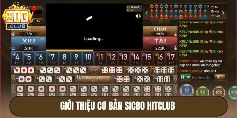 Sicbo Hitclub - Tài xỉu sảnh rồng, tỷ lệ thắng siêu cao 2 Giới thiệu cơ bản sicbo Hitclub