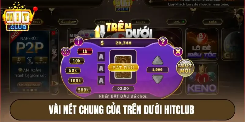 Trên Dưới Hitclub - Slot Game Cơ Bản, Nổ Hũ Trúng Lớn 2 Vài nét chung của trên dưới Hitclub